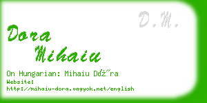 dora mihaiu business card